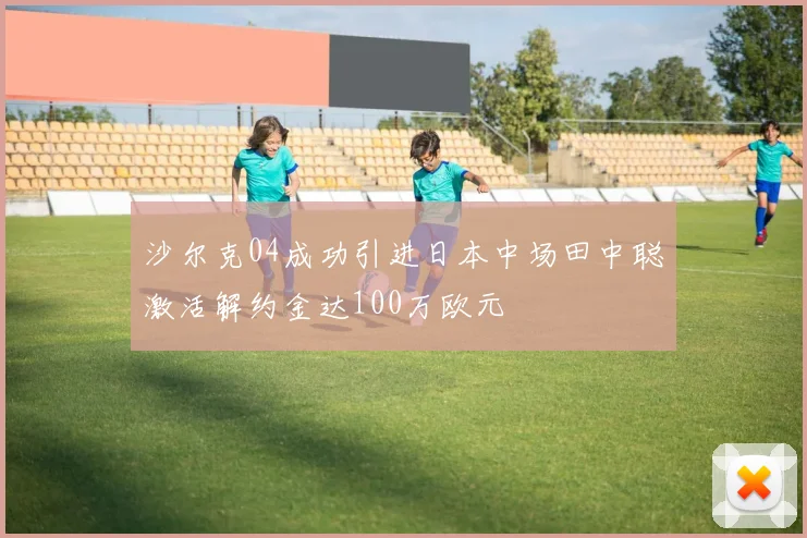 沙尔克04成功引进日本中场田中聪激活解约金达100万欧元